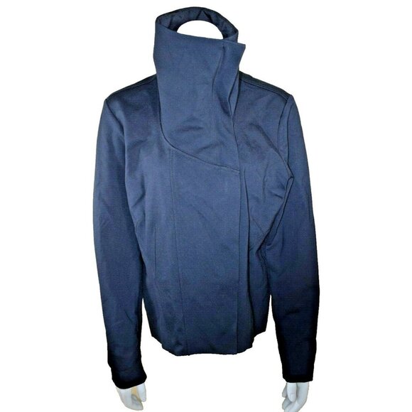 Simply Vera Wang Womens XL Long Sleeve Shawl Coat Northern Escape Pure Night - Picture 2 of 9